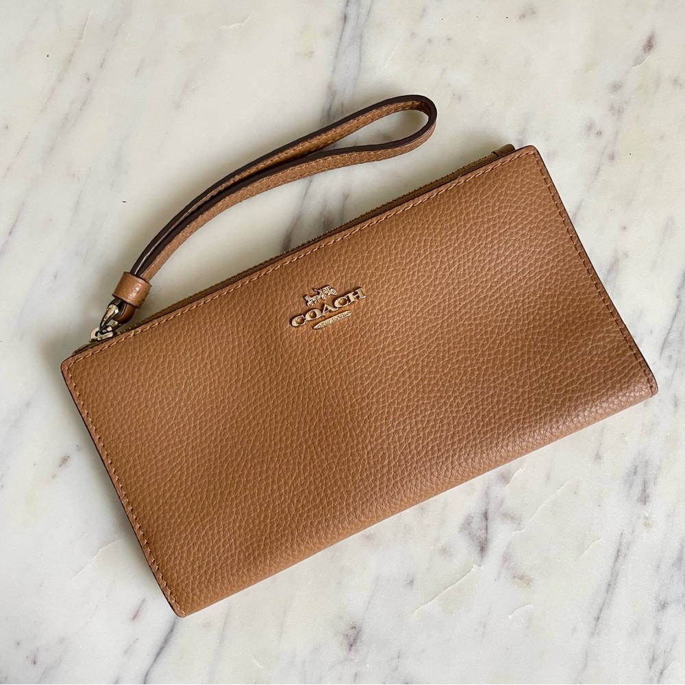 Coach Leather Wristlet Wallet